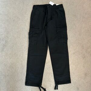NWT! American Eagle black cargo pants flex straight leg 28 Wx 30 L